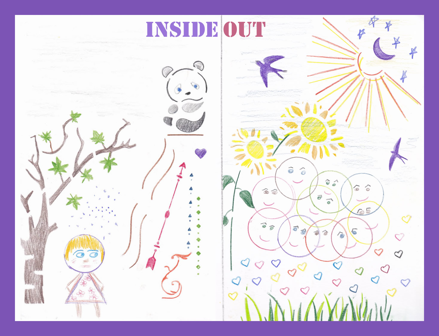 inside out artwork for TED Awareness Week - thyroid eye disease