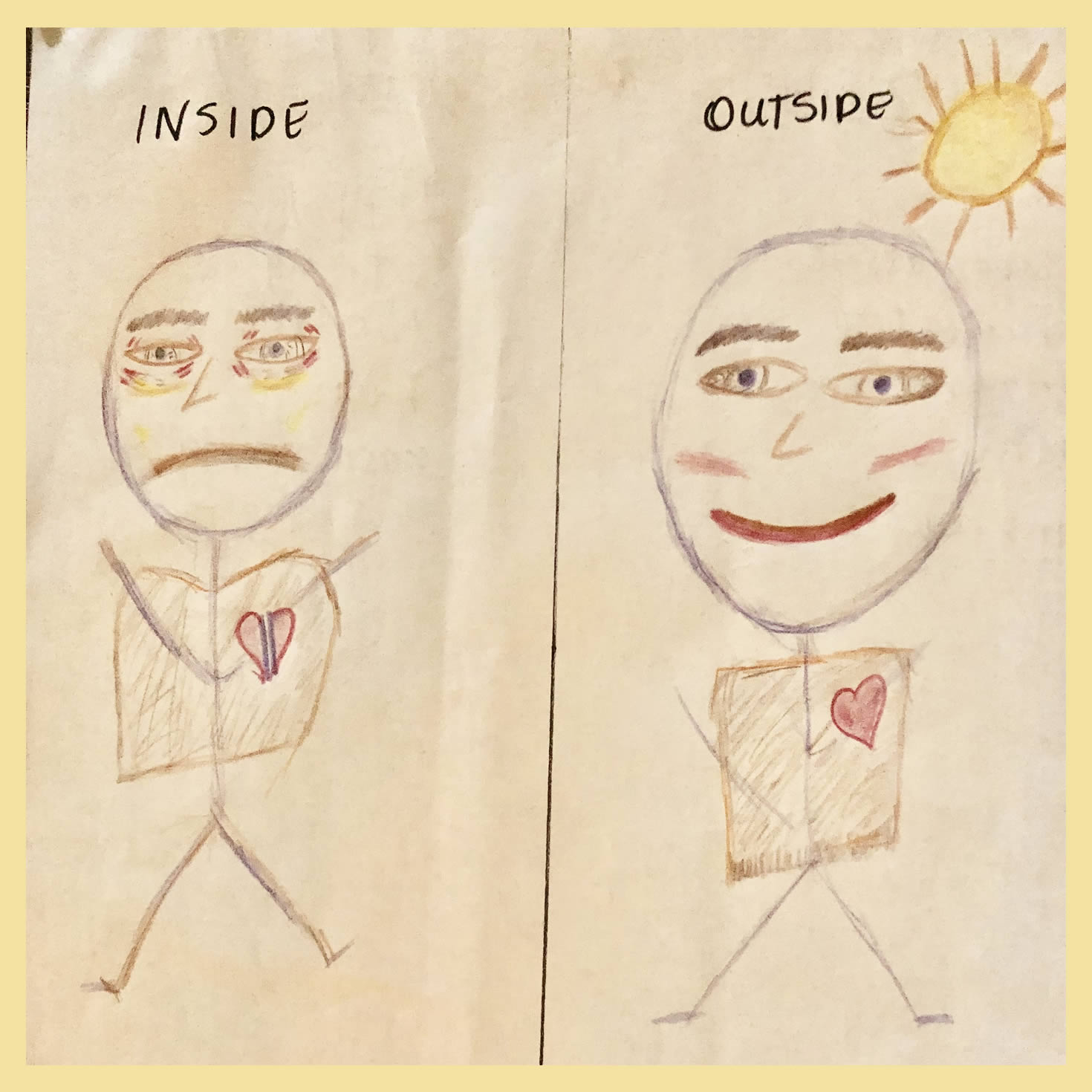 inside out artwork by tracey