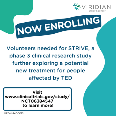 viridian clinical trial for ted community