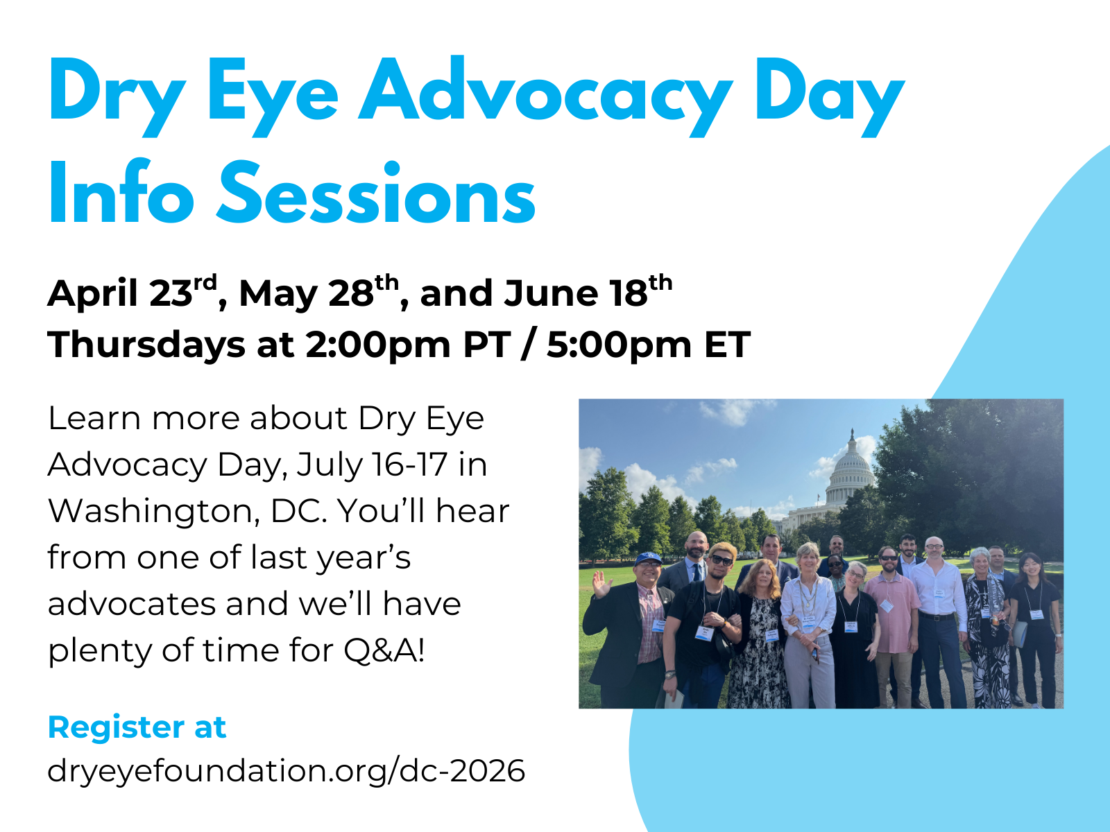 DRY EYE FOUNDATION ADVOCACY DAY