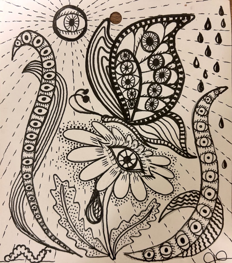 butterfly art for graves' disease awareness month 2026